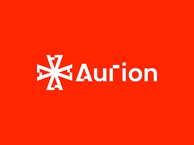 Aurion branding letter letter a letter mark logo mill modern pixel software tech technology