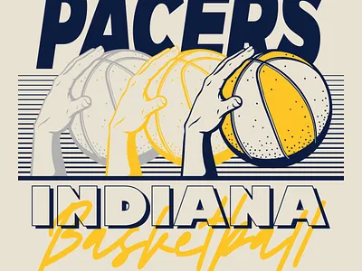 Pacers Concept - Hand Vintage branding design graphic design illustration logo typography vector
