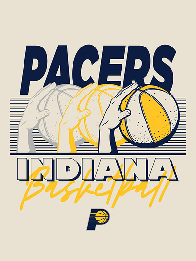 Pacers Concept - Hand Vintage branding design graphic design illustration logo typography vector