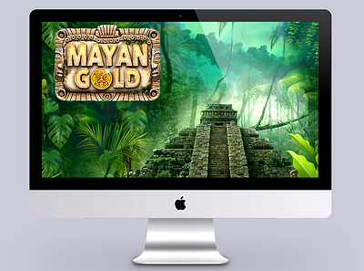 Mayan Gold - Facebook game animation branding graphic design motion graphics ui