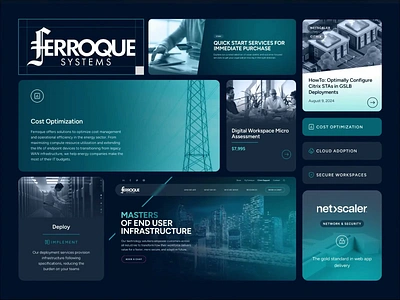 Ferroque Systems brand identity branding motion graphics typography ui interactions uiux web design