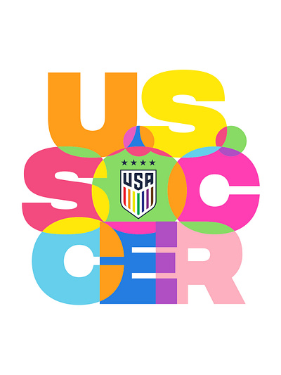 U.S. Soccer Women's Team Pride Tee branding design graphic design illustration logo typography vector