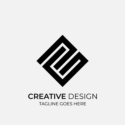 Creative Modern S Monochrome Logo Design illustration