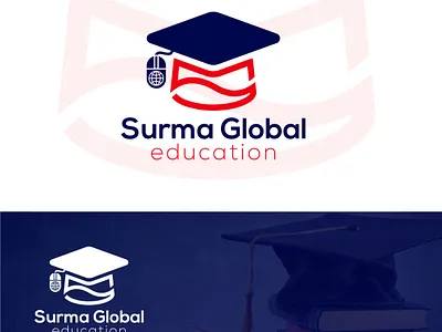 Education Logo, S logo amena akter ankhi logotype