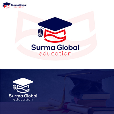 Education Logo, S logo amena akter ankhi logotype