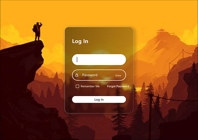 Log -In page branding ui