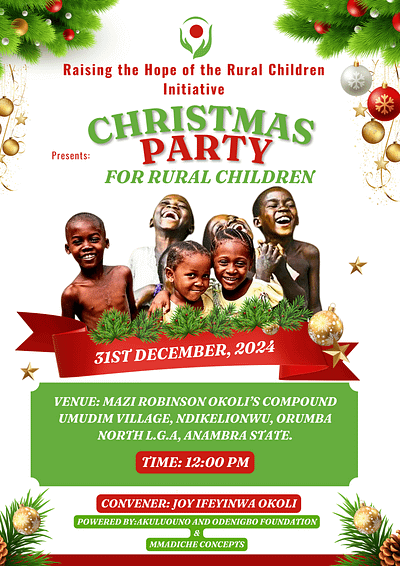 Christmas party Design for kids graphic design