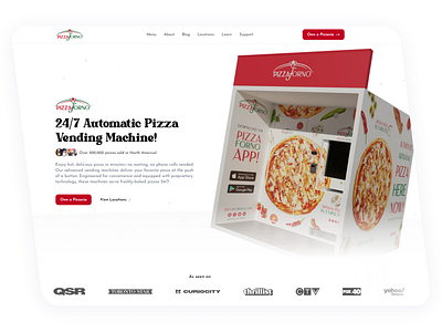 Corporate Website Design for Pizza Franchise bold website corporate corporate website franchise website hero section landing page pizza web design