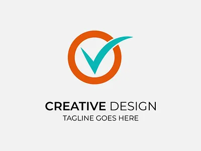 Creative Modern Right Logo Design illustration right