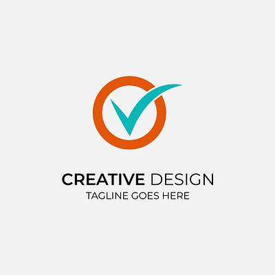 Creative Modern Right Logo Design illustration right