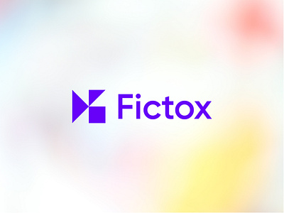 Fictox Brand Visual Identity abstract logo app logo bold logo branding corporate logo branding design digital logo branding graphic design letter logo logo logo design logo designer logo mark modern logo ott platform logo saas logo branding video logo