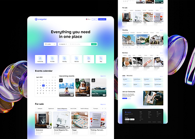 Craigslist website redesign branding colorful design design desktop design graphic design inspiration interfacedesign modern design product design responsivedesign ui ui designer user experience user interface ux website design website redesign