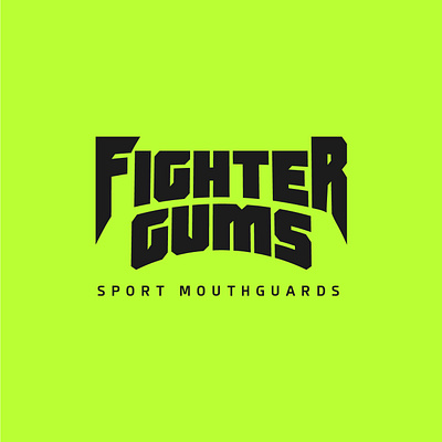 Fighter Gums Sport Mouthguards Visual Identity boxing brand design dental fight logo merch mma protection sport visual identity