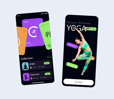 Yoga mobile app app app design design fitness graphic design mobile app mobile app design mobile ui design mobile uiux ui uiux ux yoga yoga mobile app