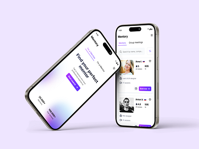 Mentorship platform design inspiration interface design mobie app mobile application mobile aproach mobile design modern design product design ui ui designer user experience user interface