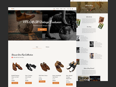 Ray - A vintage footwear brand. branding graphic design logo ui