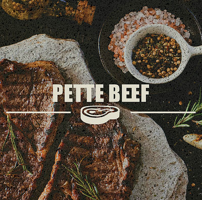 PETTE BEEF Steakhouse brand brand identity brand identity branding branding identity creative design design graphic design identity illustration logo logo design mockup project vector vector art