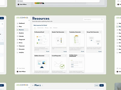 Innovative AI Solutions for Education | Teacher Resources ai tool animation branding cards collaboration communication dailyui education lesson plan plan assignment platform resources saas students studying teacher uidesign userexperience userinterface uxdesign
