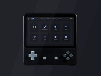 FlexControl UI app design controller dark light theme micro mockup small device ui ui design ux design