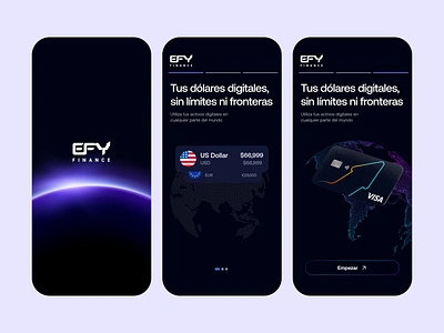 Splash app branding btc clean crypto debit card design flat illustration layout onboarding splash ui usdt ux visa web