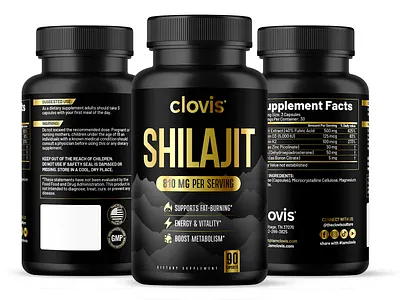 Shilajit Supplement | Packaging label design label packaging shilajit shilajit packaging supplement supplement label design supplement packaging