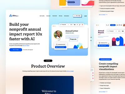 Nonprofit Annual Impact Report: Altru.AI ai technology annual impact report annual report branding charity charity website design design graphic design non profit nonprofit nonprofit annual impact report nonprofit annual report nonprofit ui nonprofit web design nonprofit website nonprofit website design ui web design webdesign website design