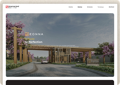 sinarmas land - building for a better future minimalistdesign property ui ux webdesign