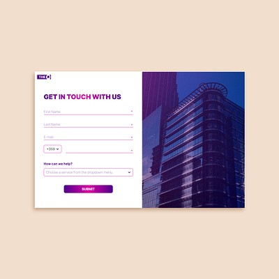 Contact Page UI Design – Daily UI Challenge (Day 3) contactform motion graphics ui uichallange webdesign