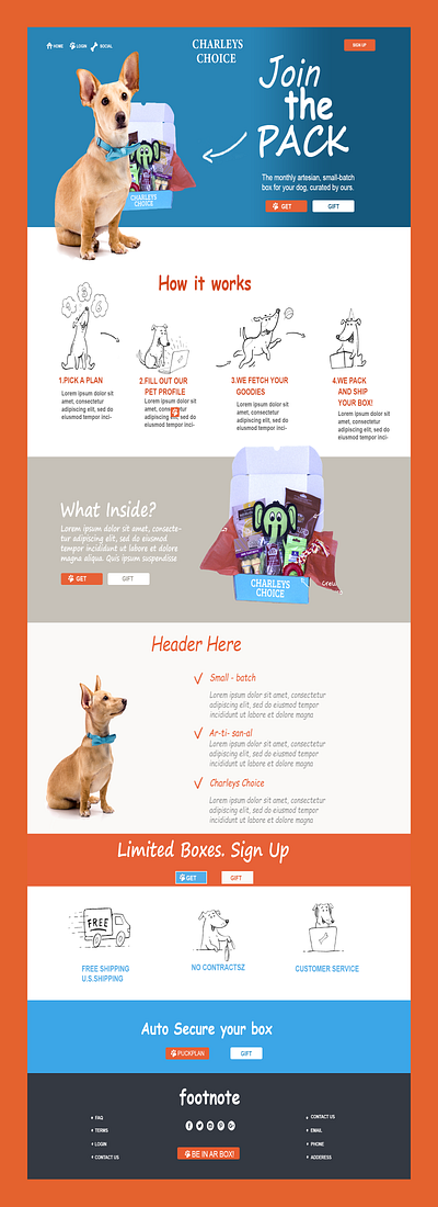 CHARLEYS CHOICE branding design dogslover ui ux design web design