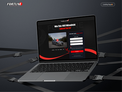 Lancer Evo IV Giveaway Page Design🚗✨ car car giveaway car race car website landing page design modern web design tranding design ui design uiux design user experience web design