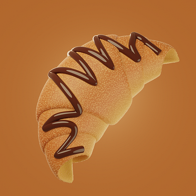 3D Croissant 3d