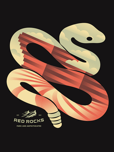 Red Rocks Park and Amphitheater - Concept 2 branding design graphic design illustration logo typography vector