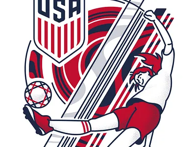 U.S. Soccer Concept 1 branding design graphic design illustration logo typography vector