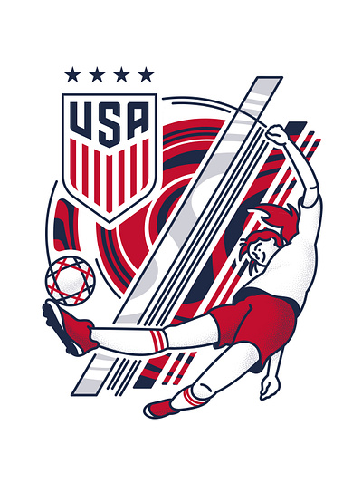 U.S. Soccer Concept 1 branding design graphic design illustration logo typography vector