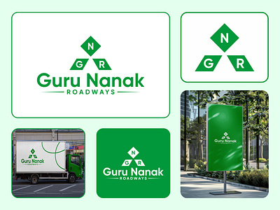 Guru Nanak Roadways Logo Design guru nanak roadways logo design