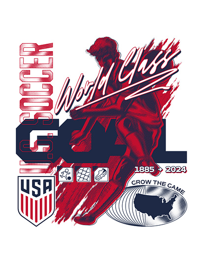 U.S. Soccer Concept 2 branding design graphic design illustration logo typography vector