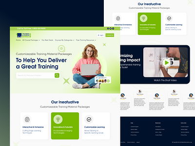 Training Course Landing Page Design branding cleandesign creativeagency design designinspiration designportfolio digitalagency dribbble figma graphic design landing page minimaldesign modernwebdesign responsive design uiux userexperience webcreatives webdesign website websiteshowcase