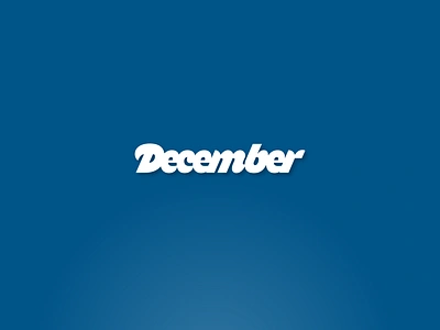 December // Lettering design font illustration lettering letters logo type typeface typography