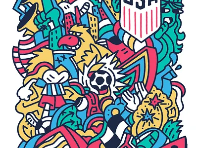 U.S. Soccer Concept 9 branding design graphic design illustration logo typography vector