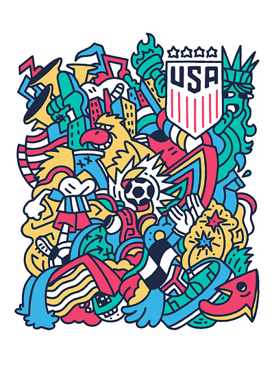 U.S. Soccer Concept 9 branding design graphic design illustration logo typography vector