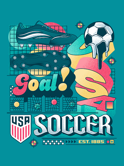 U.S. Soccer Concept 13 branding design graphic design illustration logo typography vector