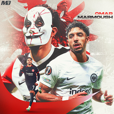 Omar Marmoush bundesliga design football germany graphic design marmoush photoshop topscorer