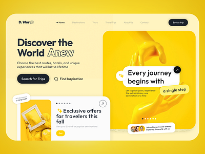 D.World - tour booking service ui