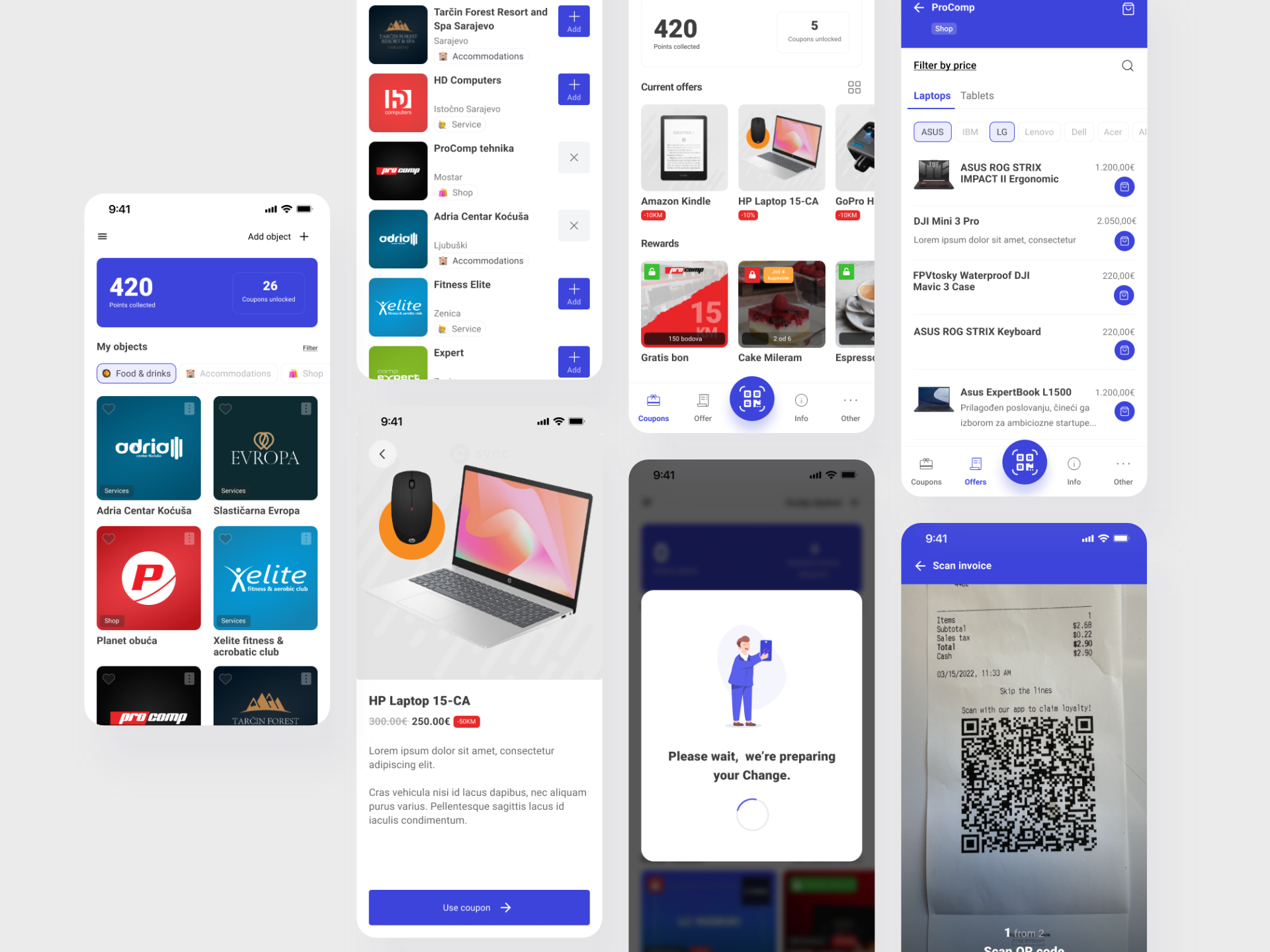 Example of Mobile App UX/UI Design