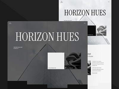 Horizon Hues Template architecture architecture template building dark design house light real estate responsive template ui ui ux web design webdesign webflow webflow template website