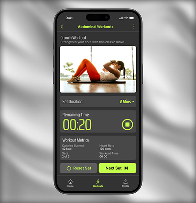 Day 12: UI Challenge - Countdown Timer Design for Fitness app application daily ui design figma fitness fitness app graphic design health illustration mobile app ui uiux