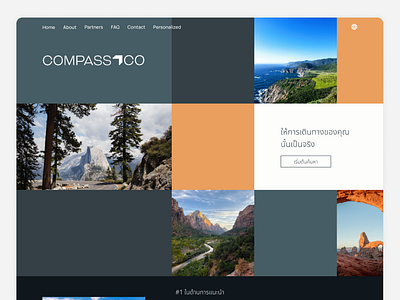 CompassCo Landing Page branding design graphic design ui ux