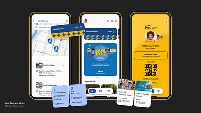 App Sesc em Minas app club app material design 3 ui