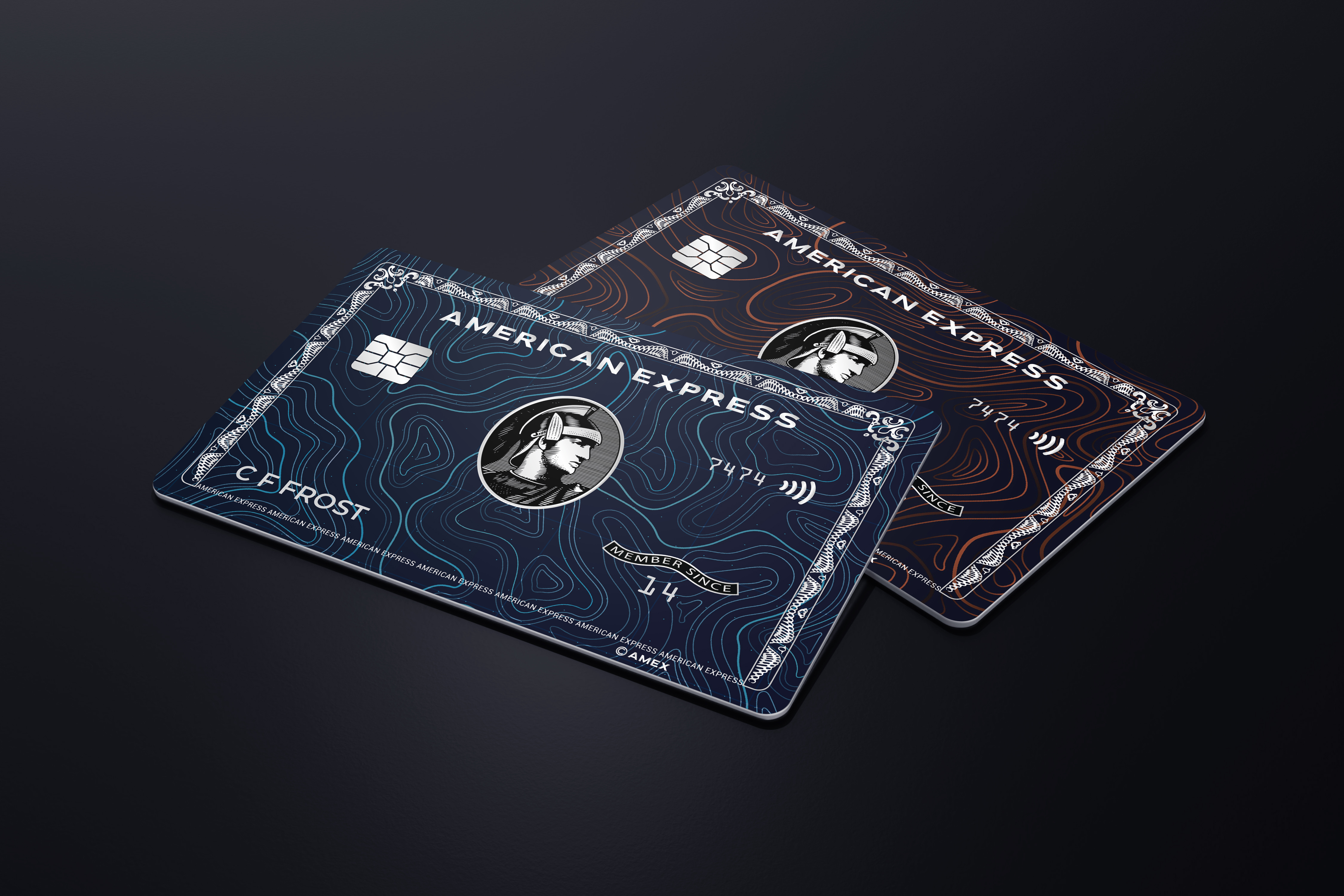 Example of Modern American Express Amex Card Design
