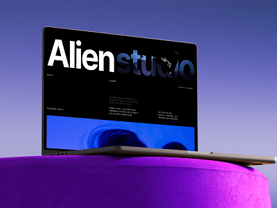 Alien Studio Framer website agency website design agency framer expert framer template framer website hero background hero section landing page landing page design minimal minimal website studio website ui user interface ux web design website